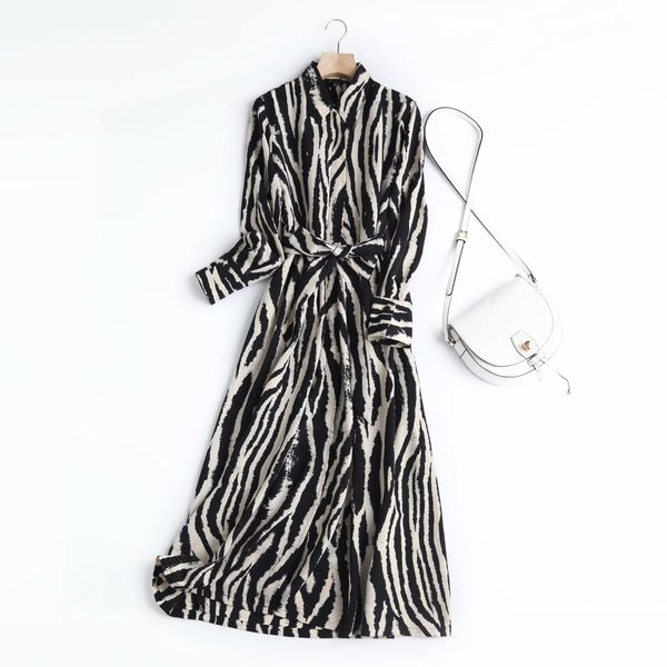 women summer dress long sleeve style fashion vintage simple zebra pattern party midi dress women vestidos with slash 210422, Black;gray
women summer dress long sleeve style fashion vintage simple zebra pattern party midi dress women vestidos with slash 210422, Black;gray
