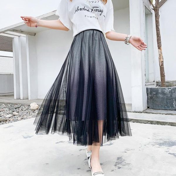skirts 2021 spring summer sequined midi mesh women elastic high waist a line skirt elegant long tulle jupe longue, Black
skirts 2021 spring summer sequined midi mesh women elastic high waist a line skirt elegant long tulle jupe longue, Black