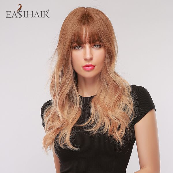 long brown womens wigs with bangs water wave heat resistant synthetic hair wigs daily cosplay wig, Black
long brown womens wigs with bangs water wave heat resistant synthetic hair wigs daily cosplay wig, Black