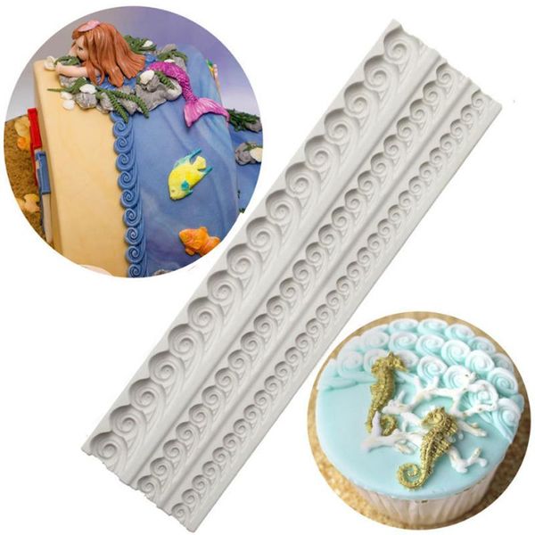 cake tools sea swirl borders silicone mold fondant mould decorating chocolate gumpaste mold, sugarcraft, kitchen accessories
cake tools sea swirl borders silicone mold fondant mould decorating chocolate gumpaste mold, sugarcraft, kitchen accessories