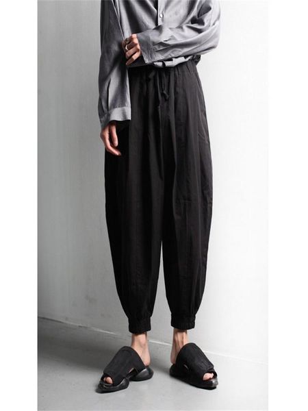 men's pants spring and summer fashion trend dad loose casual harem nine-minute harlan, Black
men's pants spring and summer fashion trend dad loose casual harem nine-minute harlan, Black