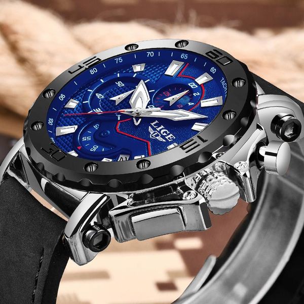 fashion mens watches lige high-quality leather men watch large dial date quartz clock reloj hombre wristwatches, Slivery;brown
fashion mens watches lige high-quality leather men watch large dial date quartz clock reloj hombre wristwatches, Slivery;brown