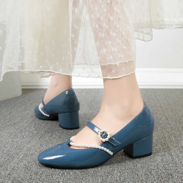 rimocy retro pearl buckle square toe mary janes shoes women elegant wine red leather woman sweet low heel lolita 210528, Black
rimocy retro pearl buckle square toe mary janes shoes women elegant wine red leather woman sweet low heel lolita 210528, Black