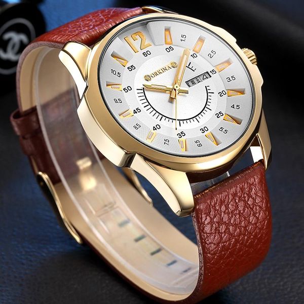 waterproof watches men quartz watch leather strap luxury brand business dress wristwatches male clock relogio masculino, Slivery;brown
waterproof watches men quartz watch leather strap luxury brand business dress wristwatches male clock relogio masculino, Slivery;brown