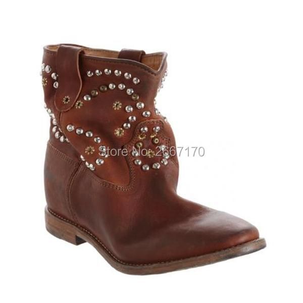boots rome street vintage botas mujer pointed toe wedge heel casual shoes black white brown leather metal studded ankle women
boots rome street vintage botas mujer pointed toe wedge heel casual shoes black white brown leather metal studded ankle women