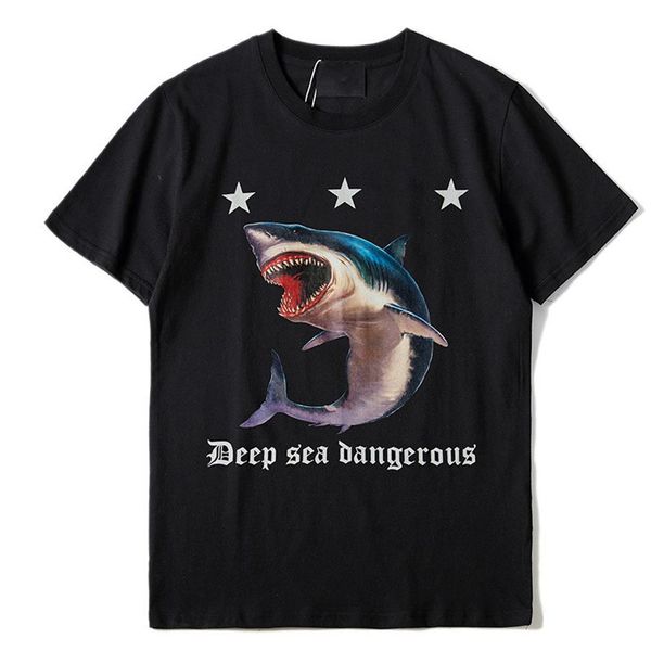 famous designer men's tee short-sleeved star small shark mouth print round neck summer black s-xl size, White;black
famous designer men's tee short-sleeved star small shark mouth print round neck summer black s-xl size, White;black