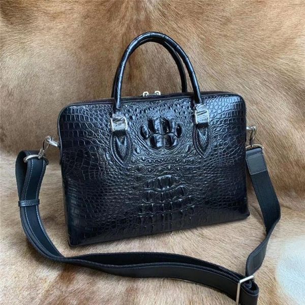 briefcases exotic genuine true alligator leather men's working purse handle handbag authentic crocodile skin male 14'' inches
briefcases exotic genuine true alligator leather men's working purse handle handbag authentic crocodile skin male 14'' inches