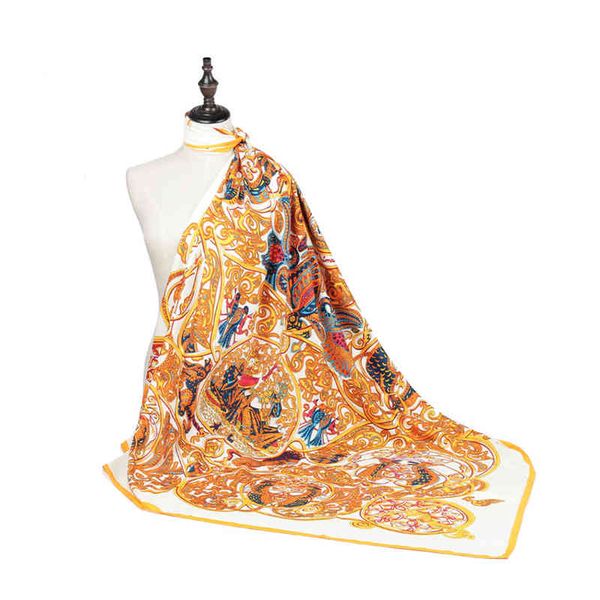 2021 vintage big square silk ladies luxury brand twill scarf shawl animal print yellow hijabs whole 130*130cm 1331m, Blue;gray
2021 vintage big square silk ladies luxury brand twill scarf shawl animal print yellow hijabs whole 130*130cm 1331m, Blue;gray