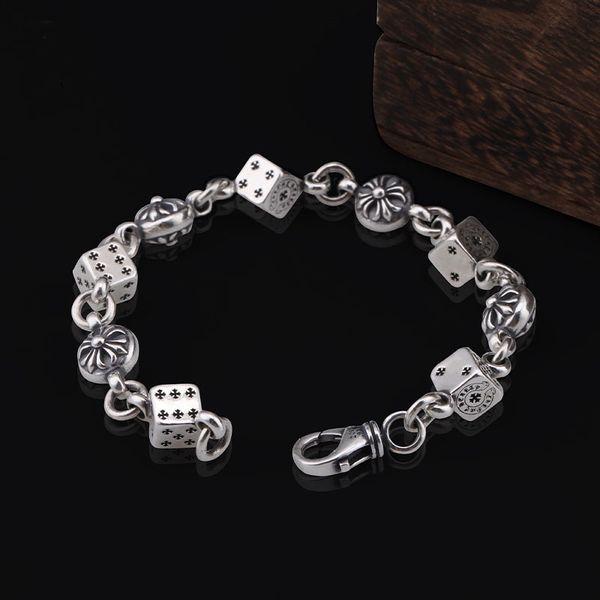 ch crosin cross dice bracelet men's personality pure silver thai silver ball splicing bracelet women's, Golden;silver
ch crosin cross dice bracelet men's personality pure silver thai silver ball splicing bracelet women's, Golden;silver