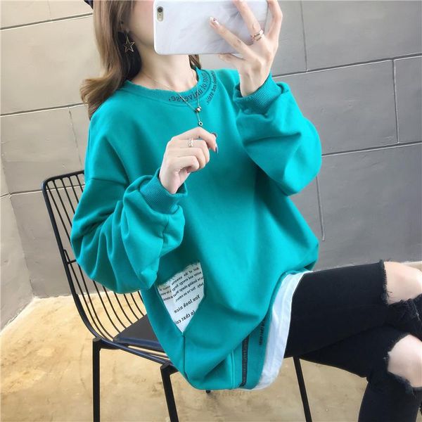 autumn women hoodies spring long sleeve sweatshirts patchwork o-neck pullovers fake two pieces loose casual sweatshirt y136 women's &, Black
autumn women hoodies spring long sleeve sweatshirts patchwork o-neck pullovers fake two pieces loose casual sweatshirt y136 women's &, Black