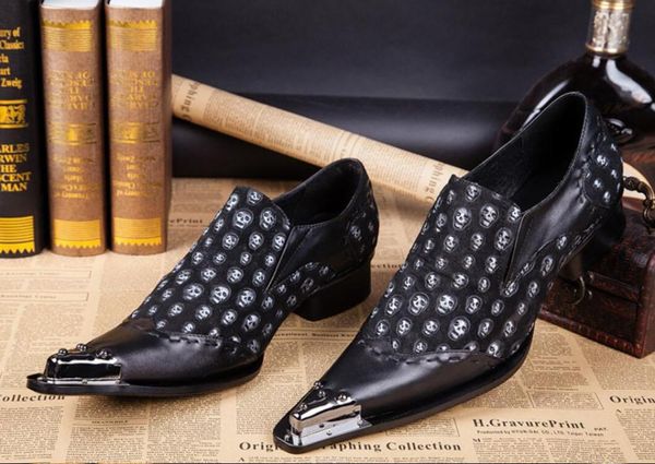 dress shoes spring prom handmade pointed toe sliver metal skull style suede genuine leather loafers men casual men's flats, Black
dress shoes spring prom handmade pointed toe sliver metal skull style suede genuine leather loafers men casual men's flats, Black