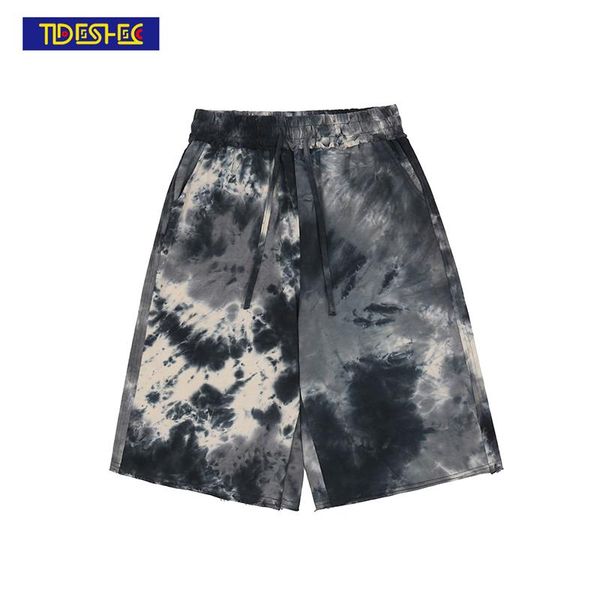 tideshec high street tie dyed shorts men's hip hop fashion loose sports pants casual cotton streetwear men clothing 2021, White;black
tideshec high street tie dyed shorts men's hip hop fashion loose sports pants casual cotton streetwear men clothing 2021, White;black