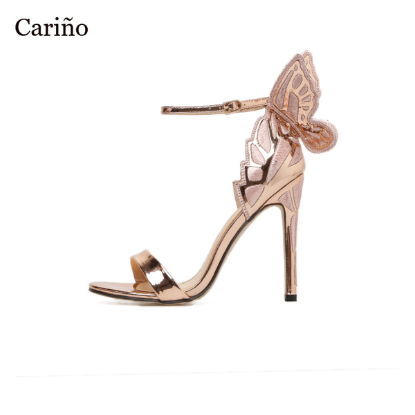 sandals gorgeous back butterfly stiletto ladies thin heels dress party wedding shoes 35-40, Black
sandals gorgeous back butterfly stiletto ladies thin heels dress party wedding shoes 35-40, Black