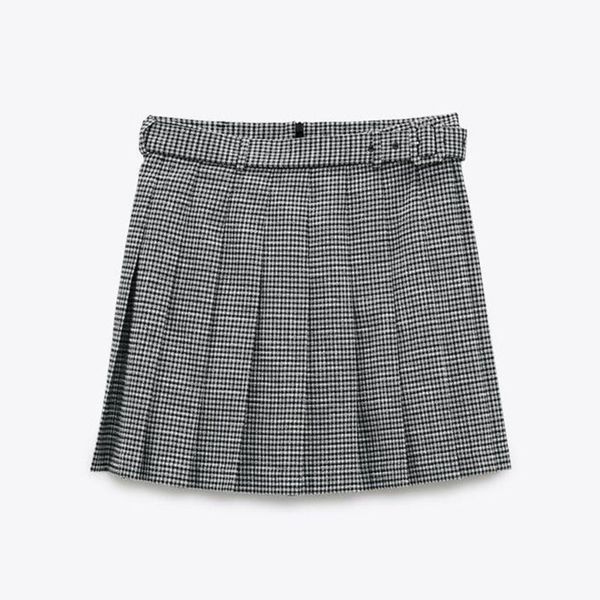 skirts 2021 spring women's versatile high waist pleated mini plaid skirt a- line, Black
skirts 2021 spring women's versatile high waist pleated mini plaid skirt a- line, Black