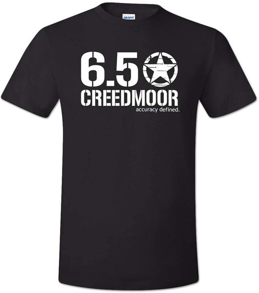 6.5 creedmoor shirt accuracy defined gun t-shirt size s-5xl, White;black 
6.5 creedmoor shirt accuracy defined gun t-shirt size s-5xl, White;black