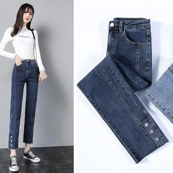 women's jeans high waist feet spring and autumn wear 2021 style slim winter tight pencil pants, Blue
women's jeans high waist feet spring and autumn wear 2021 style slim winter tight pencil pants, Blue