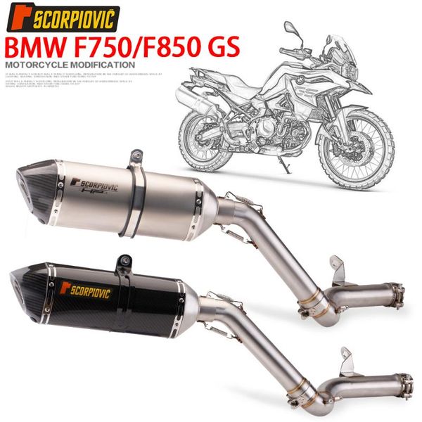 motorcycle exhaust system suitable for f750gs f850gs mid-section pipe non-destructive modification carbon fiber tail section
motorcycle exhaust system suitable for f750gs f850gs mid-section pipe non-destructive modification carbon fiber tail section