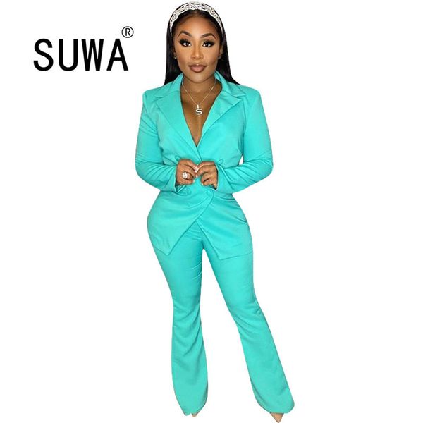 neon spring clothes women two piece set chic long sleeve blazers + high waist pants slim office ladies matching sets 210525, White
neon spring clothes women two piece set chic long sleeve blazers + high waist pants slim office ladies matching sets 210525, White