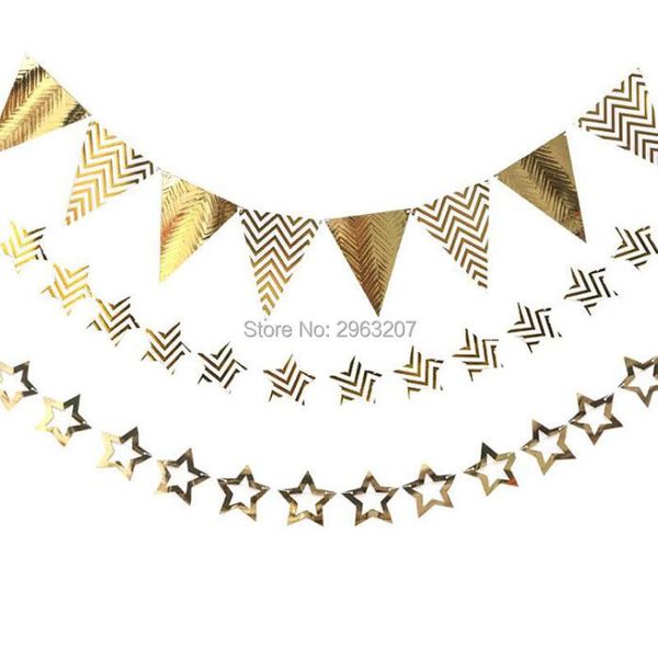 party decoration 120set gold wave paper banner bunting flag wedding birthday baby shower decor home room backdrop kids gifts supplies
party decoration 120set gold wave paper banner bunting flag wedding birthday baby shower decor home room backdrop kids gifts supplies