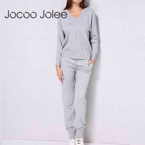 women sweater suit casual v neck knitted sweaters pants two pieces track suits trousers and jumper clothing set 210428, White;black
women sweater suit casual v neck knitted sweaters pants two pieces track suits trousers and jumper clothing set 210428, White;black