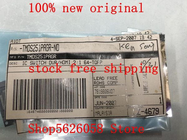 smart power plugs tmds251pagr tqfp64 100% originai 10pcs-300pcs/lot stock
smart power plugs tmds251pagr tqfp64 100% originai 10pcs-300pcs/lot stock