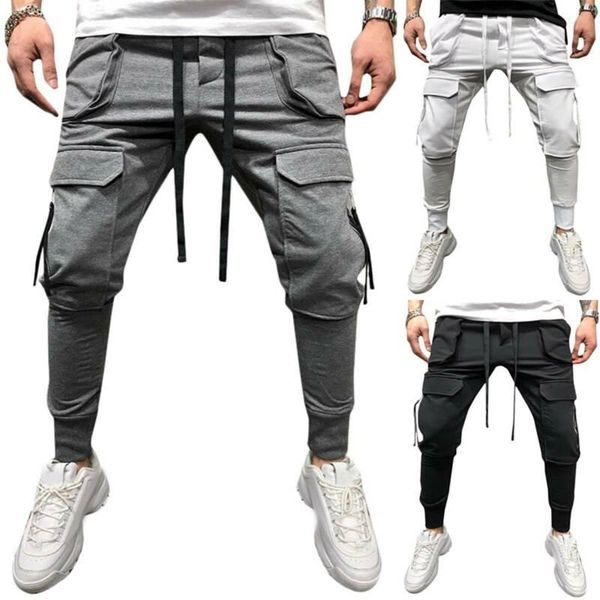 men's pants man daily drawstring casual multi pockets cargo solid outwear trousers summer mens hip hop clothing, Black
men's pants man daily drawstring casual multi pockets cargo solid outwear trousers summer mens hip hop clothing, Black