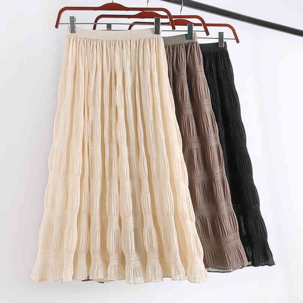 Skirts skirts Spring Korean Style Joker Pleated A-line Novelty Crepe Mid-calf Long Chiffon Summer S DG6U, Black
Skirts skirts Spring Korean Style Joker Pleated A-line Novelty Crepe Mid-calf Long Chiffon Summer S DG6U, Black