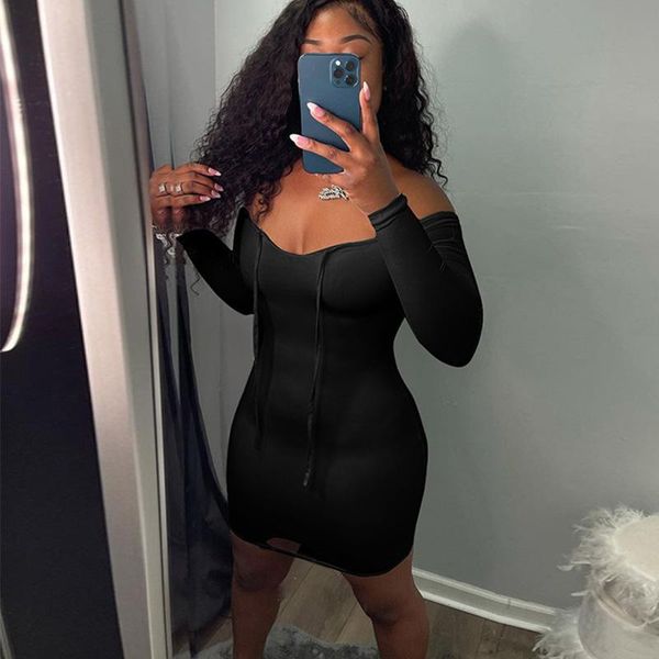 casual dresses women mini dress v-neck hollow solid color long sleeve off shoulder slim hedging 2021 summer, Black;gray
casual dresses women mini dress v-neck hollow solid color long sleeve off shoulder slim hedging 2021 summer, Black;gray