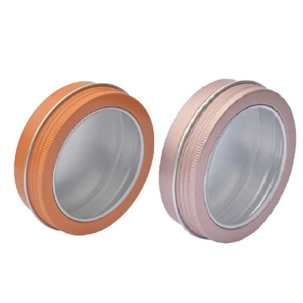 storage bottles & jars 100ml empty orange aluminum boxes rose gold cosmetic cream jar pot window transparent screw cap refillable containers
storage bottles & jars 100ml empty orange aluminum boxes rose gold cosmetic cream jar pot window transparent screw cap refillable containers