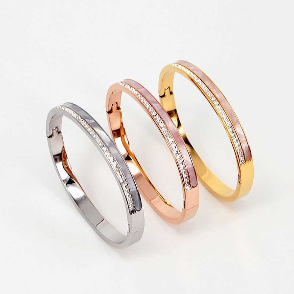 trendy rose gold bangle bracelet women female small square cubic zirconia white shell lady bracelet femme women jewelry q0717, Black
trendy rose gold bangle bracelet women female small square cubic zirconia white shell lady bracelet femme women jewelry q0717, Black