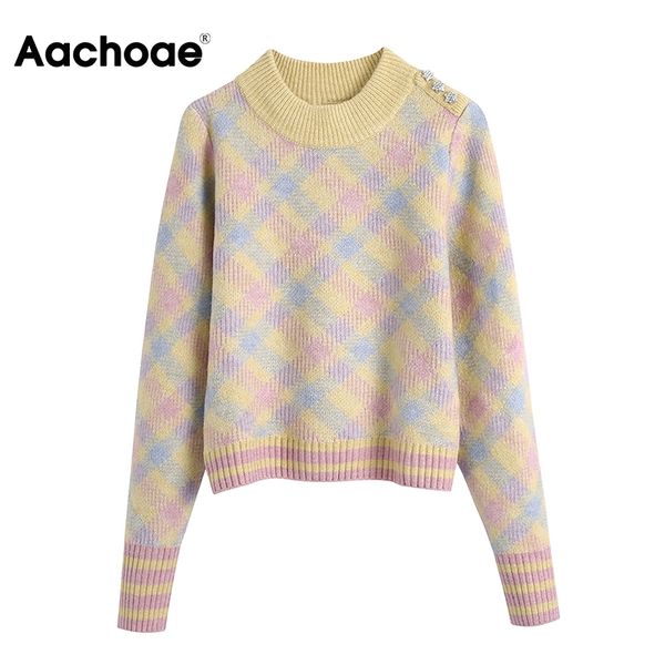 o neck plaid women long sleeve casual warm knitted ladies elegant pullover sweater jumper jersey mujer 210413, White;black
o neck plaid women long sleeve casual warm knitted ladies elegant pullover sweater jumper jersey mujer 210413, White;black