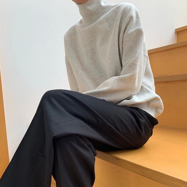 fashion minimalist casual plus velvet thick warm sweatshirt women ol wear turtleneck loose sweatshirts outwear 210421, White
fashion minimalist casual plus velvet thick warm sweatshirt women ol wear turtleneck loose sweatshirts outwear 210421, White