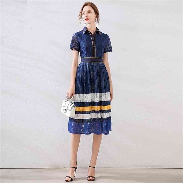 runway designer summer women fashion party elegant chic stripe panelled lace midi pleated dresses 210603, Black;gray
runway designer summer women fashion party elegant chic stripe panelled lace midi pleated dresses 210603, Black;gray