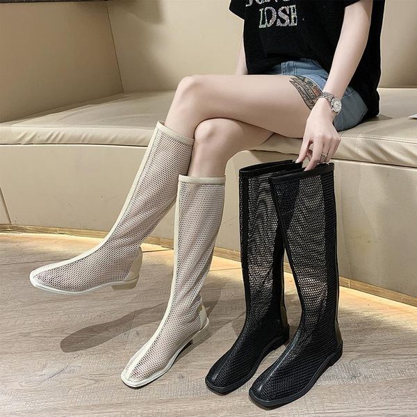 boots cut out women's summer 2021 short british wind super fire net red versatile cool high tube thin sandals, Black
boots cut out women's summer 2021 short british wind super fire net red versatile cool high tube thin sandals, Black