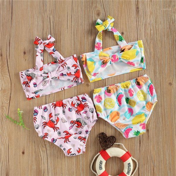 baby girl 2pcs bikini swimwear swimsuit fruit/crab print bow sling tank high waist triangle shorts swim bathing suit one-pieces, Black
baby girl 2pcs bikini swimwear swimsuit fruit/crab print bow sling tank high waist triangle shorts swim bathing suit one-pieces, Black