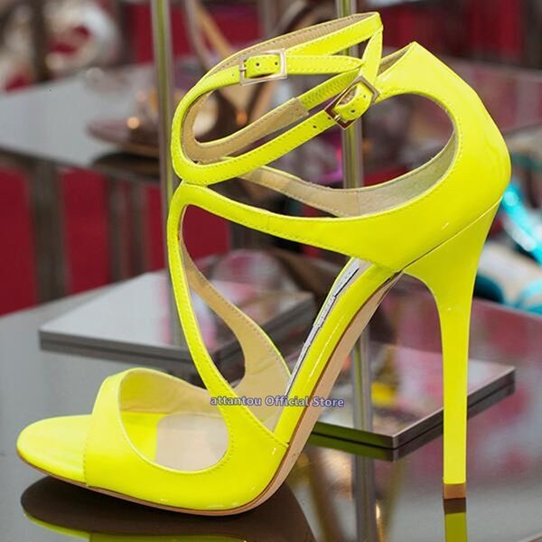 sandal spring summer thin green neon high heels with strips cut-off gladiator straps wrapped narrow female sandals dressed in more 46 shoes, Black
sandal spring summer thin green neon high heels with strips cut-off gladiator straps wrapped narrow female sandals dressed in more 46 shoes, Black