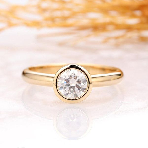 cluster rings cxsjeremy solid 14k 585 yellow round cut 0.8ct 6mm moissanite engagement ring for women bezel setting solitaire wedding band, Golden;silver
cluster rings cxsjeremy solid 14k 585 yellow round cut 0.8ct 6mm moissanite engagement ring for women bezel setting solitaire wedding band, Golden;silver