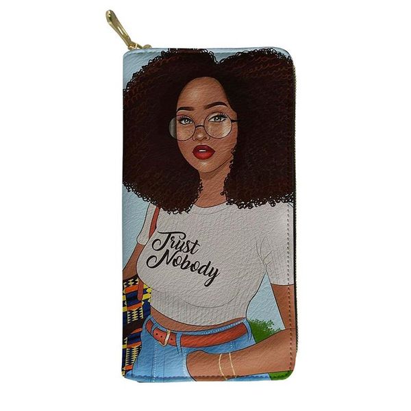 wallets hycool women wallet funny words african black girl print female casual travel money card purse girls fashion storage clutch, Red;black 
wallets hycool women wallet funny words african black girl print female casual travel money card purse girls fashion storage clutch, Red;black