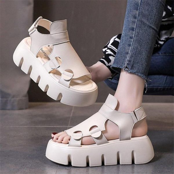 height increasing platform sandals women facilitate white comfortable thick sole beach summer fashion hollow out shoes, Black
height increasing platform sandals women facilitate white comfortable thick sole beach summer fashion hollow out shoes, Black