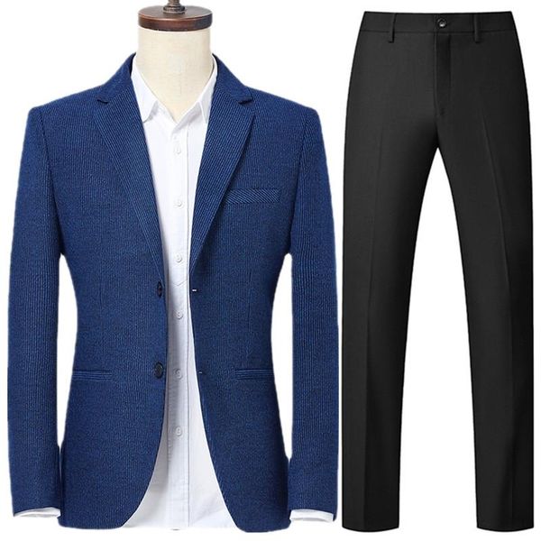 men's suits & blazers 2021 men business suit fashion single-breasted male striped and pants classic casual clothes, White;black
men's suits & blazers 2021 men business suit fashion single-breasted male striped and pants classic casual clothes, White;black