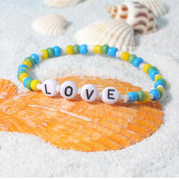 beaded, strands 1pcs lucky letter love beads bracelet for women bohemian beaded bracelets colorful fashion jewelry gifts, Black
beaded, strands 1pcs lucky letter love beads bracelet for women bohemian beaded bracelets colorful fashion jewelry gifts, Black