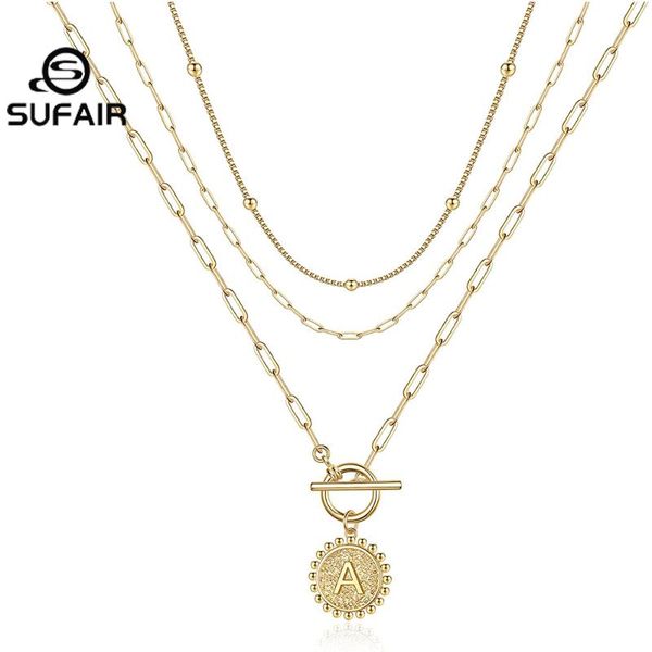 chains sufair 3pc 14k gold layered choker necklaces for women coin paperclip toggle clasp initial chain pendant girl jewelry gift, Silver
chains sufair 3pc 14k gold layered choker necklaces for women coin paperclip toggle clasp initial chain pendant girl jewelry gift, Silver