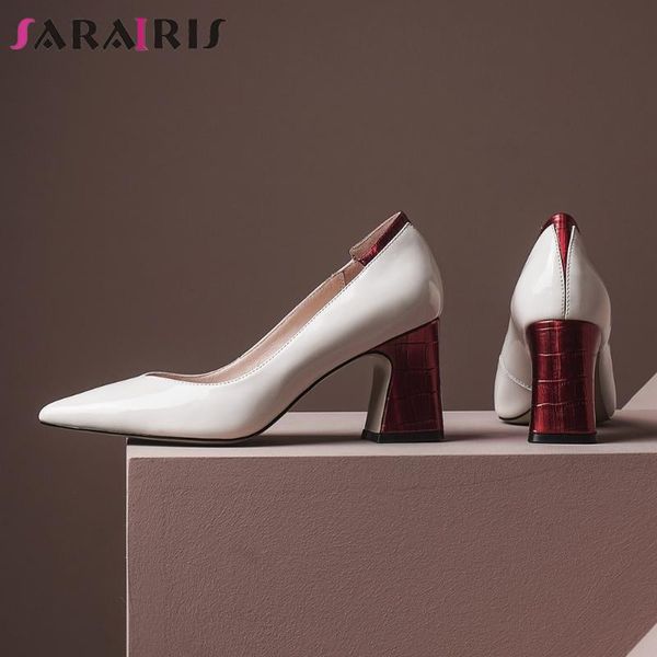 dress shoes sarairis pointed toe genuine leather pumps women high heels office ladies bonjomarasia spring autumn concise ol, Black
dress shoes sarairis pointed toe genuine leather pumps women high heels office ladies bonjomarasia spring autumn concise ol, Black