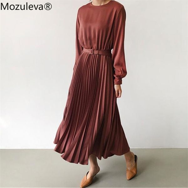 elegant o-neck pleated women sleeve sashes belted high waist long dress female a-line ladies vestidos 210416, White
elegant o-neck pleated women sleeve sashes belted high waist long dress female a-line ladies vestidos 210416, White