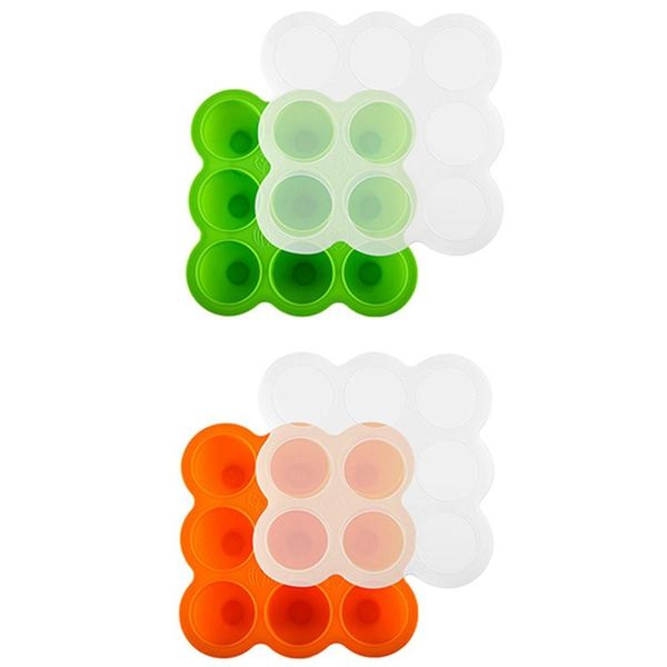 storage bottles & jars 2x baby food container and er tray with silicone clip-on lid - 9x2.5oz easy-out portions orange green
storage bottles & jars 2x baby food container and er tray with silicone clip-on lid - 9x2.5oz easy-out portions orange green