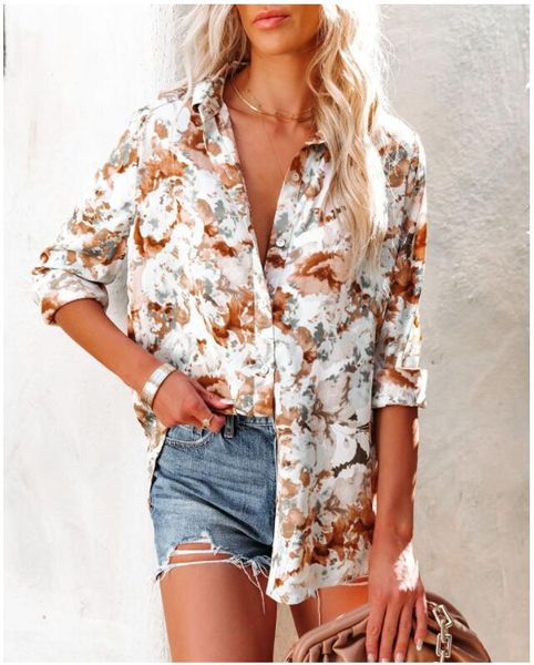shirt matching shoes autumn temperament loose print casual lapel long sleeve cardigan medium length women lady apparel clothing blouses, White
shirt matching shoes autumn temperament loose print casual lapel long sleeve cardigan medium length women lady apparel clothing blouses, White