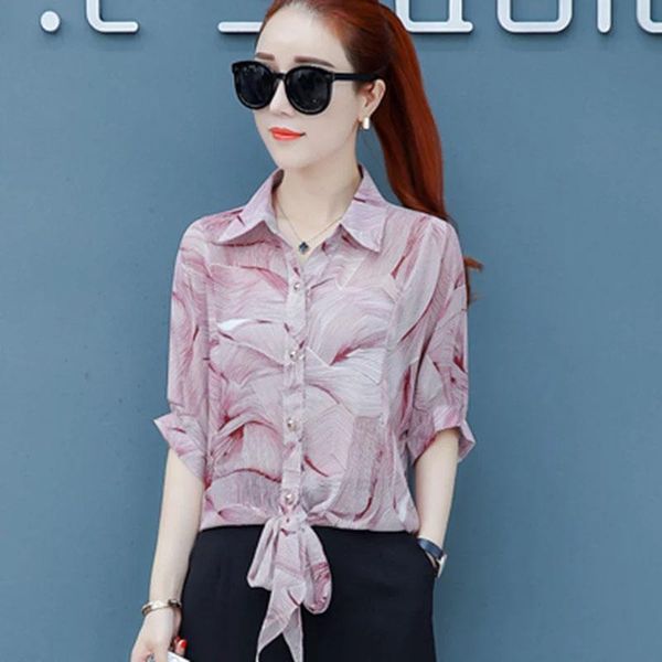 women's blouses & shirts summer chiffon shirt fashion bow tie pink gray color casual large size loose dd2627, White
women's blouses & shirts summer chiffon shirt fashion bow tie pink gray color casual large size loose dd2627, White