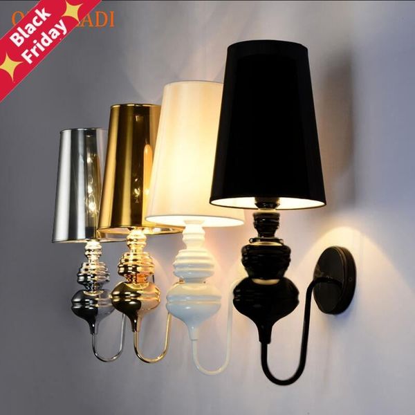 modern wall lamps glod/silver/black/white cloth shade sconce living room foyer bedroom beside lamp el lights
modern wall lamps glod/silver/black/white cloth shade sconce living room foyer bedroom beside lamp el lights