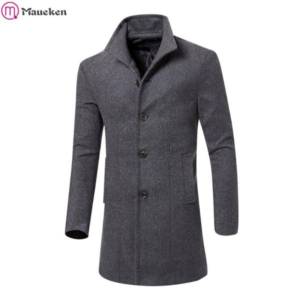 men's wool & blends warm winter jacket men high-quality coat casual slim long sleeve collar trench kaban, Black
men's wool & blends warm winter jacket men high-quality coat casual slim long sleeve collar trench kaban, Black
