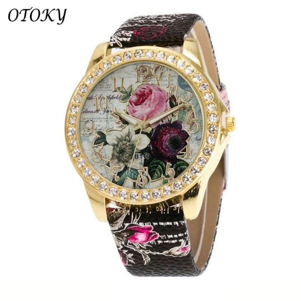 watch women luxury crystal leather band flower analog quartz wrist vintage female belt clock reloj frauenuhr wristwatches, Slivery;brown
watch women luxury crystal leather band flower analog quartz wrist vintage female belt clock reloj frauenuhr wristwatches, Slivery;brown